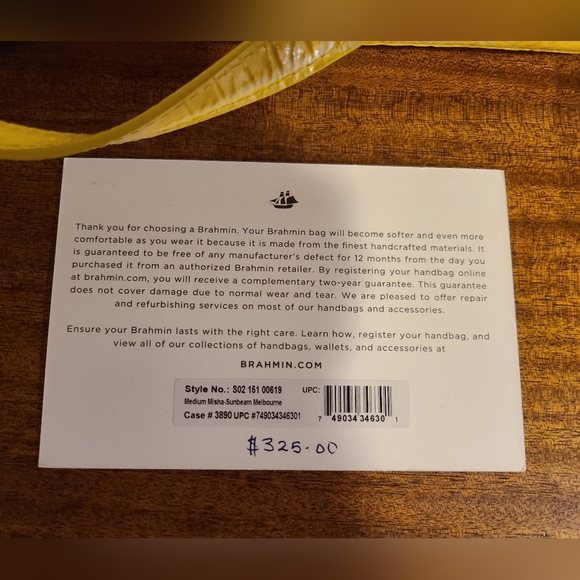 Brahmin Sunbeam Medium Misha Tote & Ady Wallet - Picture 8 of 14